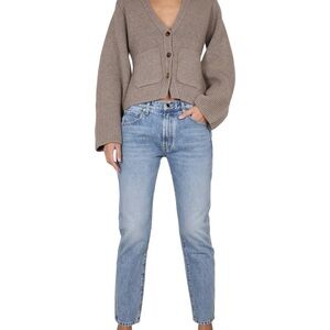 KHAITE Light Blue Straight Leg Jeans